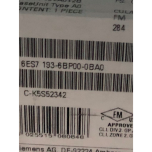 议价6ES7193-6BP00-0DA0西门子ET200基座单元底座6ES71936BP000DA