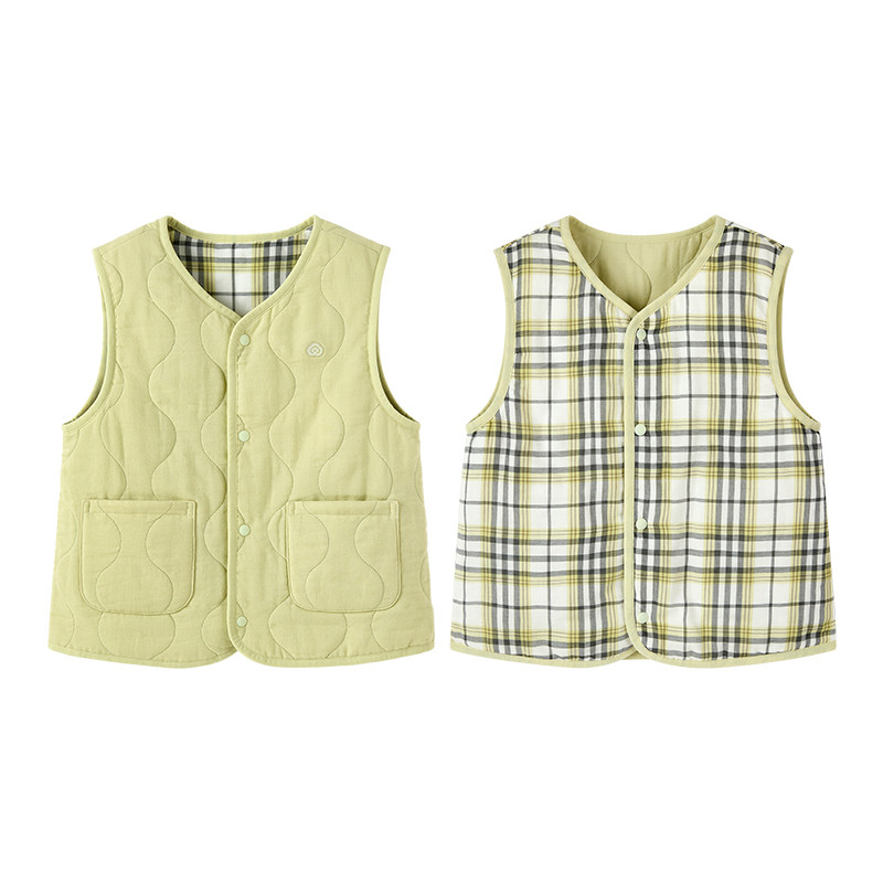 【校服搭档】全棉时代儿童马甲男童女童宝宝背心纯棉棉服秋冬新款