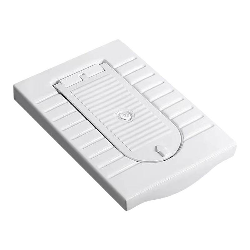 家用带盖板蹲便器一体翻盖式卫生间厕所蹲厕防堵防臭防溅水式便池