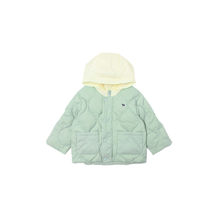 BLUEDOG 蓝狗韩国儿童羽绒外套男女童保暖轻盈宝宝防风连帽外套