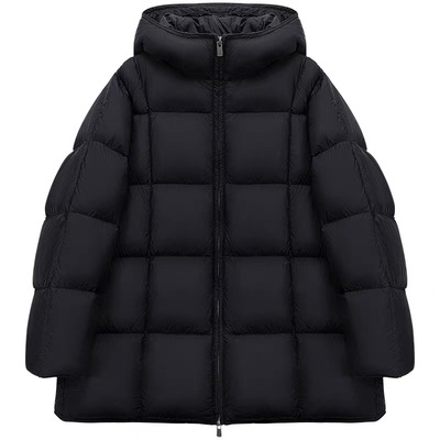 鹅绒服设计感显瘦不臃肿羽绒女士