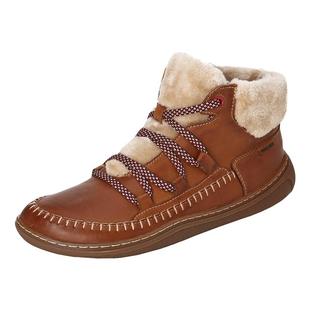 Pikolinos派高雁秋冬牛皮/绒毛平跟纯色深口系带短靴PA252805