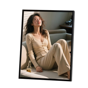 定制个人写真艺术照相框摆台高级感海马体形象照桌面摆件简约摆台