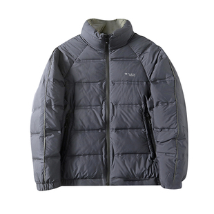 鹅绒！撤柜捡漏！压胶锁绒保暖秋冬男士保暖高蓬防水立领羽绒服