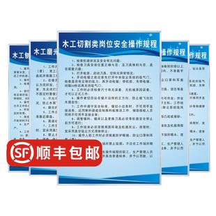 木工家具厂操作规程冷压机封边机砂带机刨机圆盘锯钻机砂轮机排钻空压机带锯装配油漆车间安全操作规程制度牌