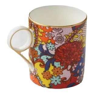 国瓷永丰源繁花似锦350ml马克杯陶瓷大容量水杯茶杯礼盒装