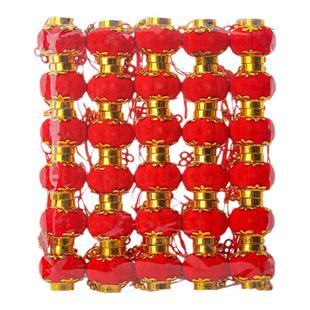 小红灯笼挂饰迷你新款2026挂树上的植绒新年装饰品氛围布置挂件E2