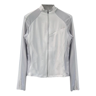 BEVAN UP|月白/影黑 舒适透气网眼拼接合身运动健身外套