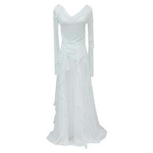 叶落清舞古典舞蹈服装身韵仙气荡领网纱上衣飘逸裙裤中国舞练功服