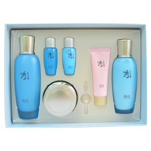 秀雅韩酵水分泉爽肤水乳液面霜3件套装套盒补水保湿抗皱护肤品正