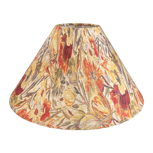 原创手工布艺亚麻灯罩台灯外壳DIY复古中古风床头灯家居装饰布艺