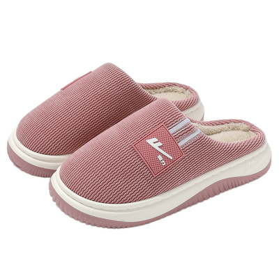 回力棉拖鞋女士厚底防滑毛绒保暖