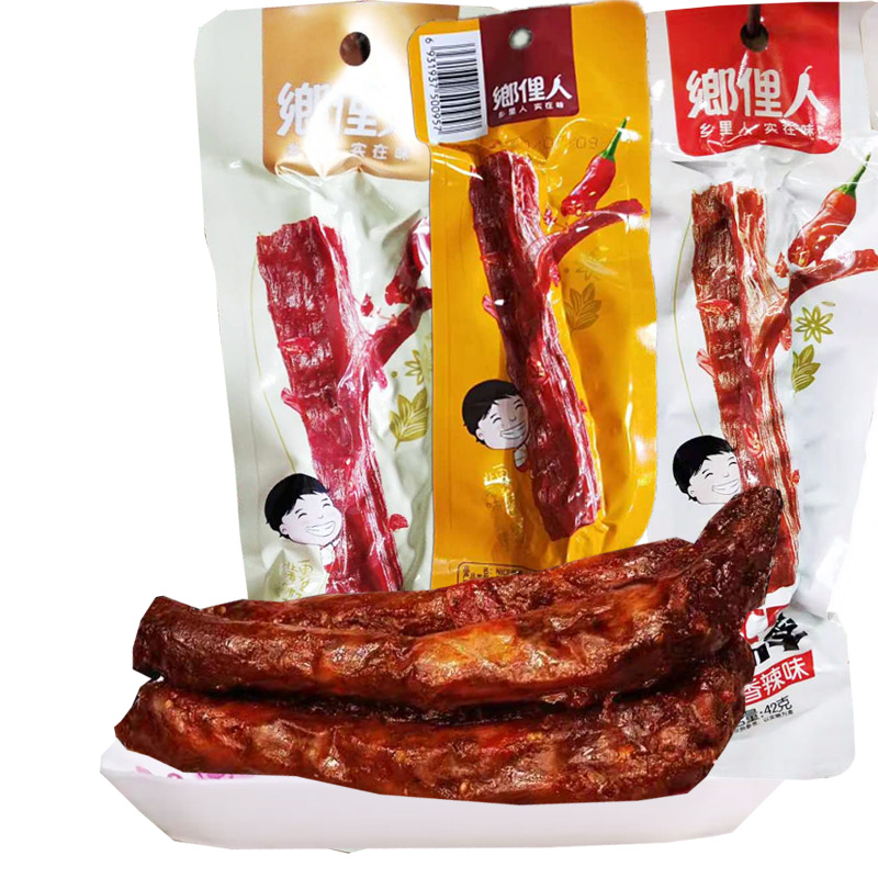 乡里人42克黑鸭糖醋麻辣熟食烤脖