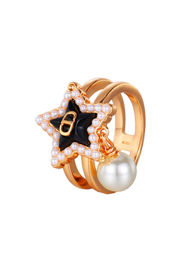 DICD/D家字母五角星戒指女