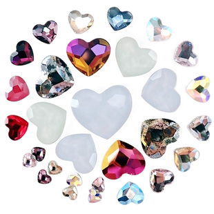 正品施华洛2808爱心美甲钻桃心平底钻奥地利水晶手机贴钻DIY配件