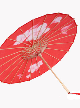红色油纸伞婚礼装饰中式财神到伞