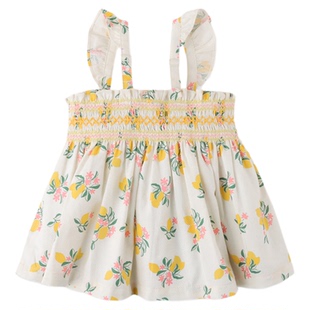 3件5折 菲律宾gingersnaps SS25春夏女宝吊带短袖裤子