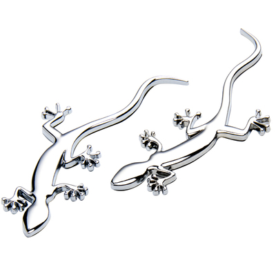 实心金属壁虎车贴升级加大