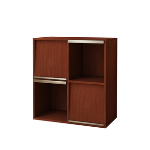 皮埃尔柜复古实木边柜格子柜组合柜落地书柜杂志柜展示柜斗柜定制