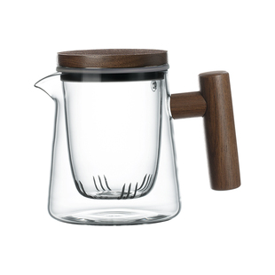 木笙玩物茶水分离茶壶玻璃耐高温茶具高档办公室冲茶器沏茶壶套装