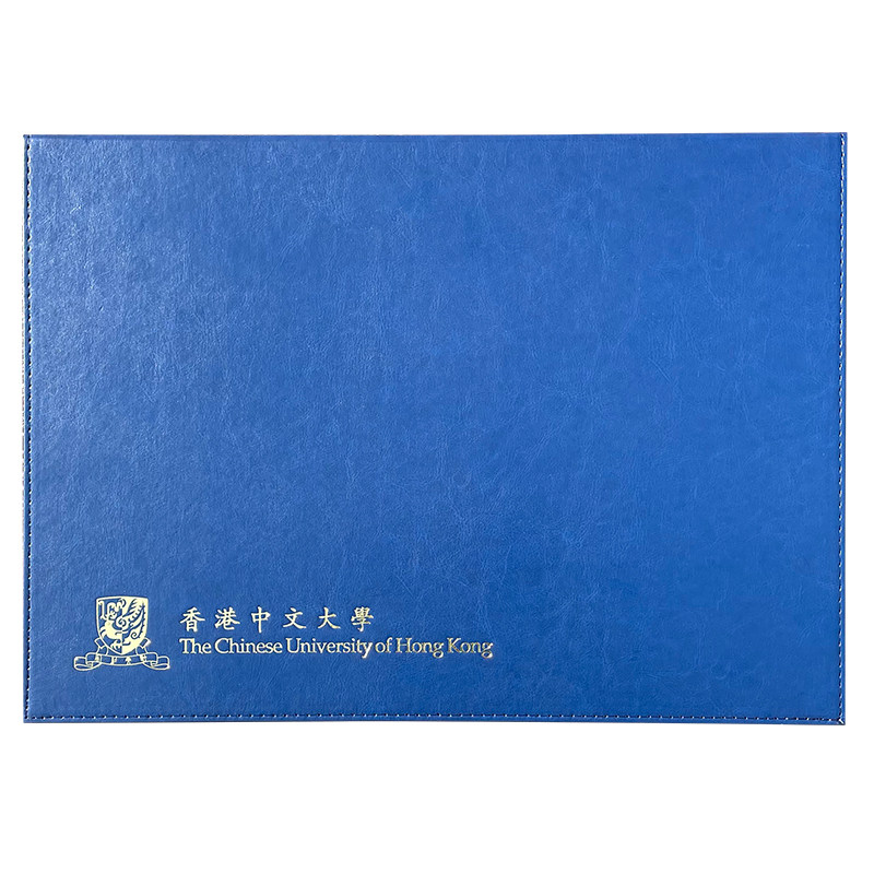 香港中文大学外壳双层革烫金耐用