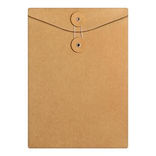 50个档案袋牛皮纸350g加厚纸质超厚a4文件袋a5资料袋投标合同收纳大号大容量超大办公用品批发办公袋密封袋