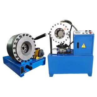 缩管机液压自动压管机油管胶管扣压机方管大棚管缩管脚手架钢管机