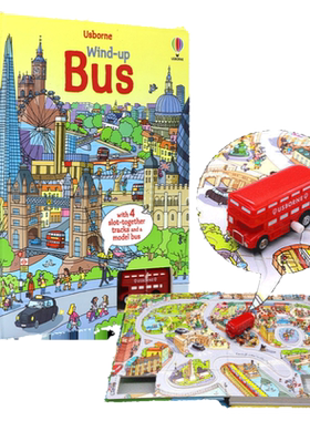 Usborne巴士火车飞机轨道书