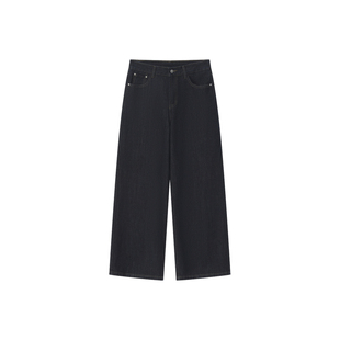 CountryMoment 美式复古阔腿宽松牛仔裤女cleanfit直筒休闲长裤春