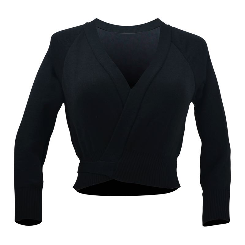 舞蹈服冬天成人体操服外套舞蹈毛衣外搭小坎肩开衫上衣女长袖披肩