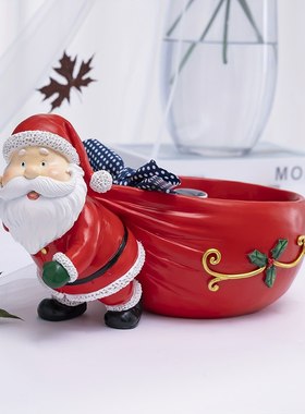圣诞节橱窗场景装饰用品圣诞老人树脂摆件圣诞节装饰品礼物圣诞老