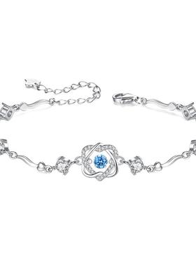 摩天轮vana女纯银蓝锆心语心愿