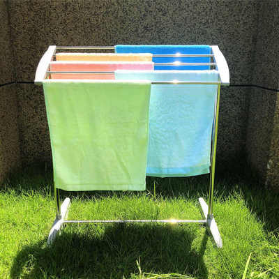 迷你小衣架多功能落地不锈钢移动晒衣架台式家用小型斜面晾衣架