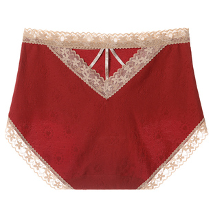 洁韵朵本命年红色内裤女士纯棉裆抗菌性感大码收腹高级感新年礼物