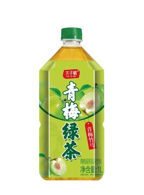 饮料青梅绿茶1000ml清甜醇香生津低糖止渴清爽绿茶果味饮品青梅茶