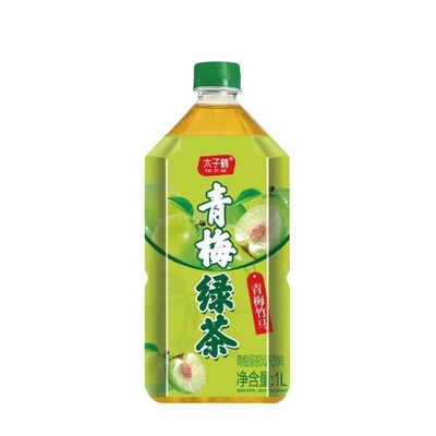 青梅绿茶1000ml清甜醇香生津低糖止渴清爽绿茶果味饮料