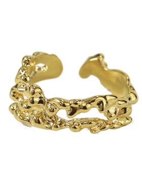 little joys沸腾熔岩开口戒指麻花开口戒指小众ins法式复古风戒饰