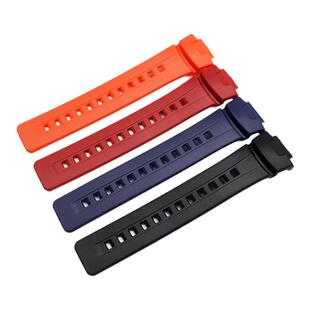 适代用卡西欧G100 101 200/GW-2310R/G-2300黑色树脂运动表带配件