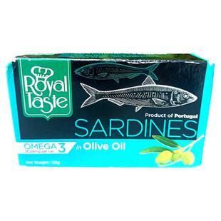 葡萄牙进口Royal Taste橄榄油浸沙丁鱼辣味吞拿鱼SARDINES TUNA