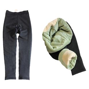 京暖轩冬女士保暖裤 光滑 面料高腰裤打底裤/夹层羊绒/加厚百搭