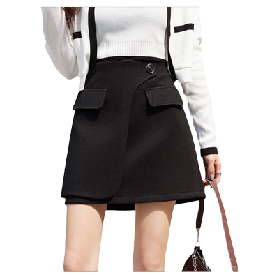 蕾兰娜短裙a字裙韩版高腰新款