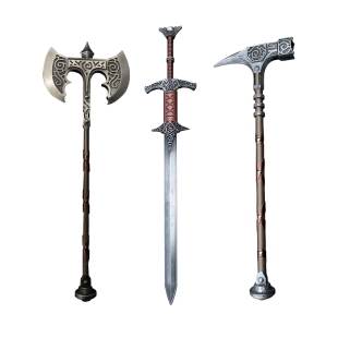 上古卷轴游戏周边摆件钢制八合一模型未开刃锌合金实物模型摆件