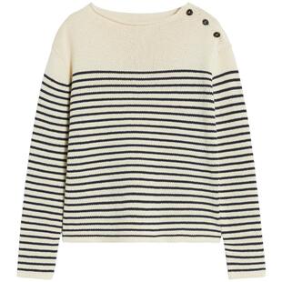 【春夏新降】Weekend MaxMara 26女装条纹宽松圆领毛衣5361156106