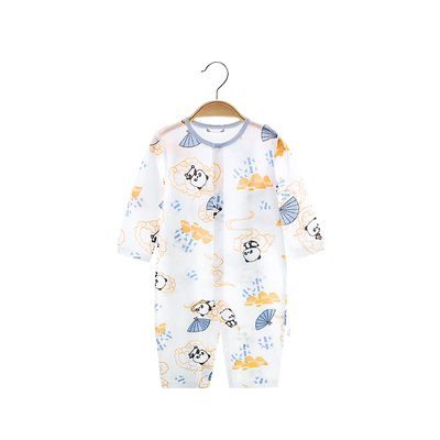 婴幼儿连体衣宝宝长袖薄款空调服