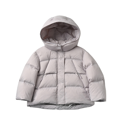 90绒儿童连帽羽绒服中大童冬款