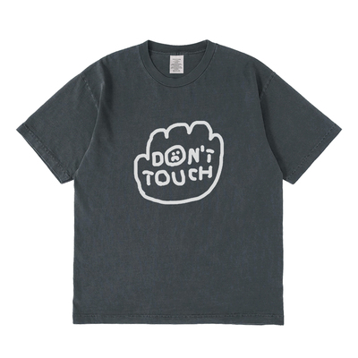 don't touch短袖t恤夏季设计感小众情侣男女宽松圆领上衣