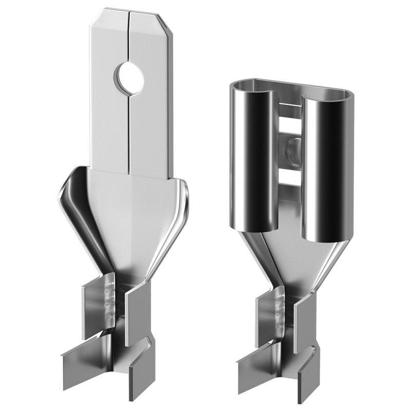 插簧插片6.3/4.8/2.8插拔式冷压接线端子 送多功能压线钳 剥线钳