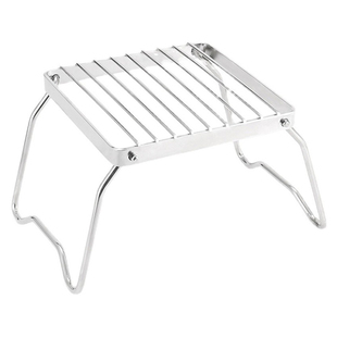 户外气炉支架不锈钢炉头支架便携304网格折叠式烧烤架套锅烤盘架