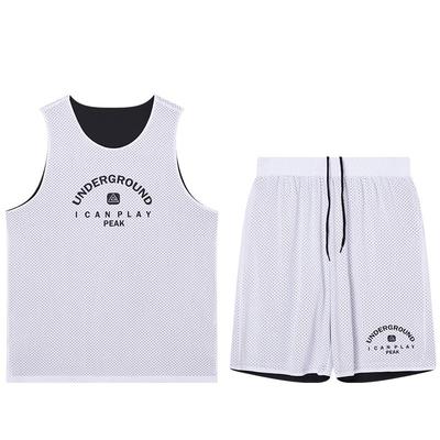 匹克两面穿篮球套装背心比赛服