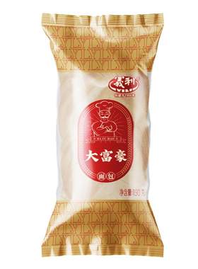 义利大富豪面包190g袋装儿时经典